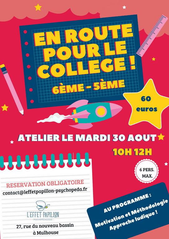 FLYER EN ROUTE POUR LE COLLEGE 30 AOUT 2022